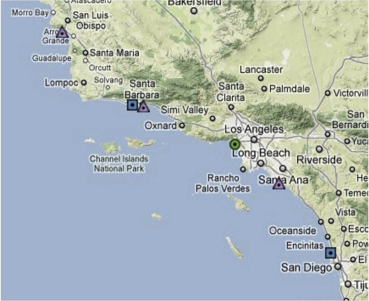 Map Of Southern California California River Map Southern California - Map Of Southern California Coast
