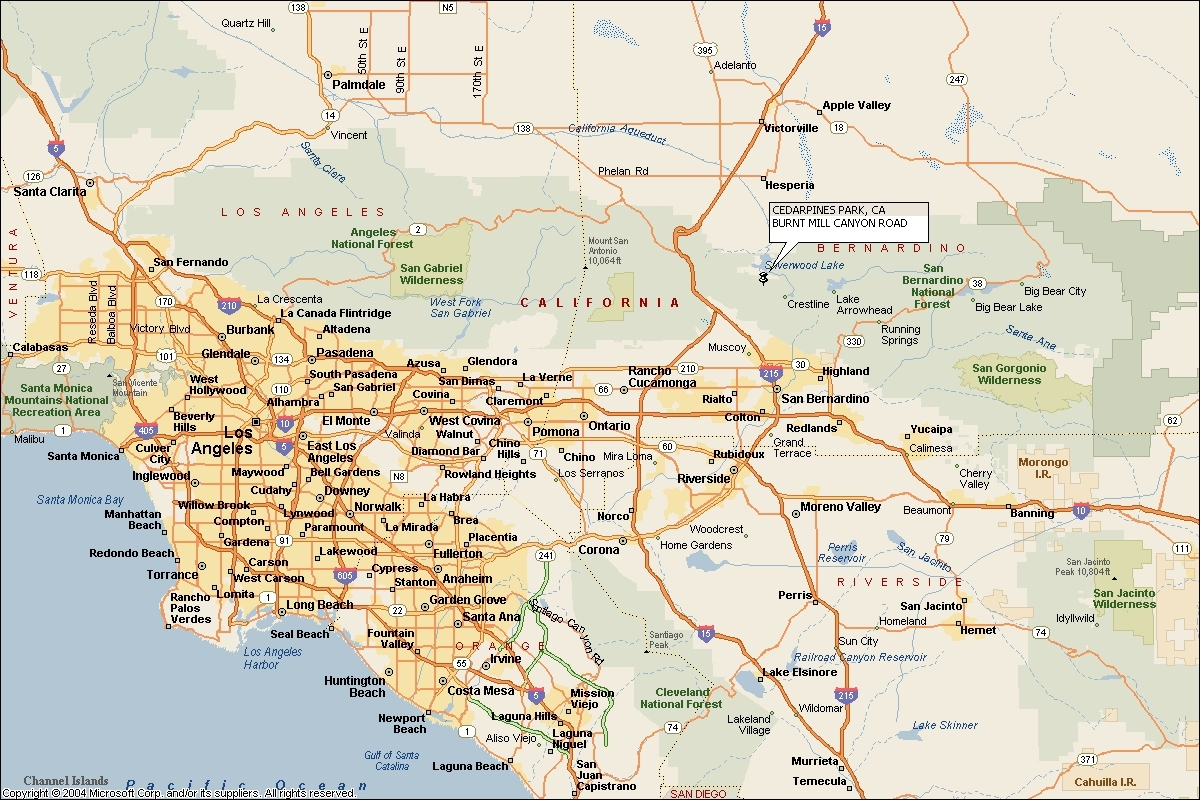 Map Of Southern California Cities California State Map Southern - Map Of So...