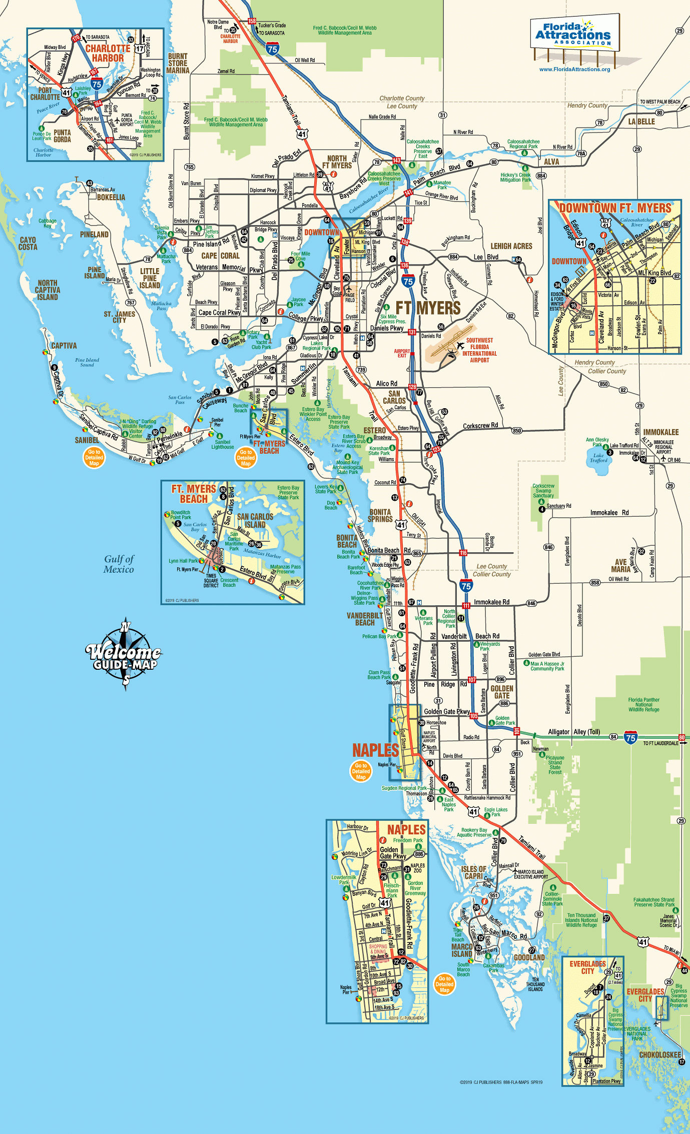 Map Of Southwest Florida - Welcome Guide-Map To Fort Myers &amp;amp; Naples - Sanibel Island Florida Map