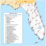 Map Of Statewide Itinerary Guide. Numbers Are Locations On Map. Some   Carrabelle Island Florida Map