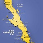 Map Of The Baja California Peninsula Of Mexico | Bajainsider   Map Of Southern California And Northern Mexico