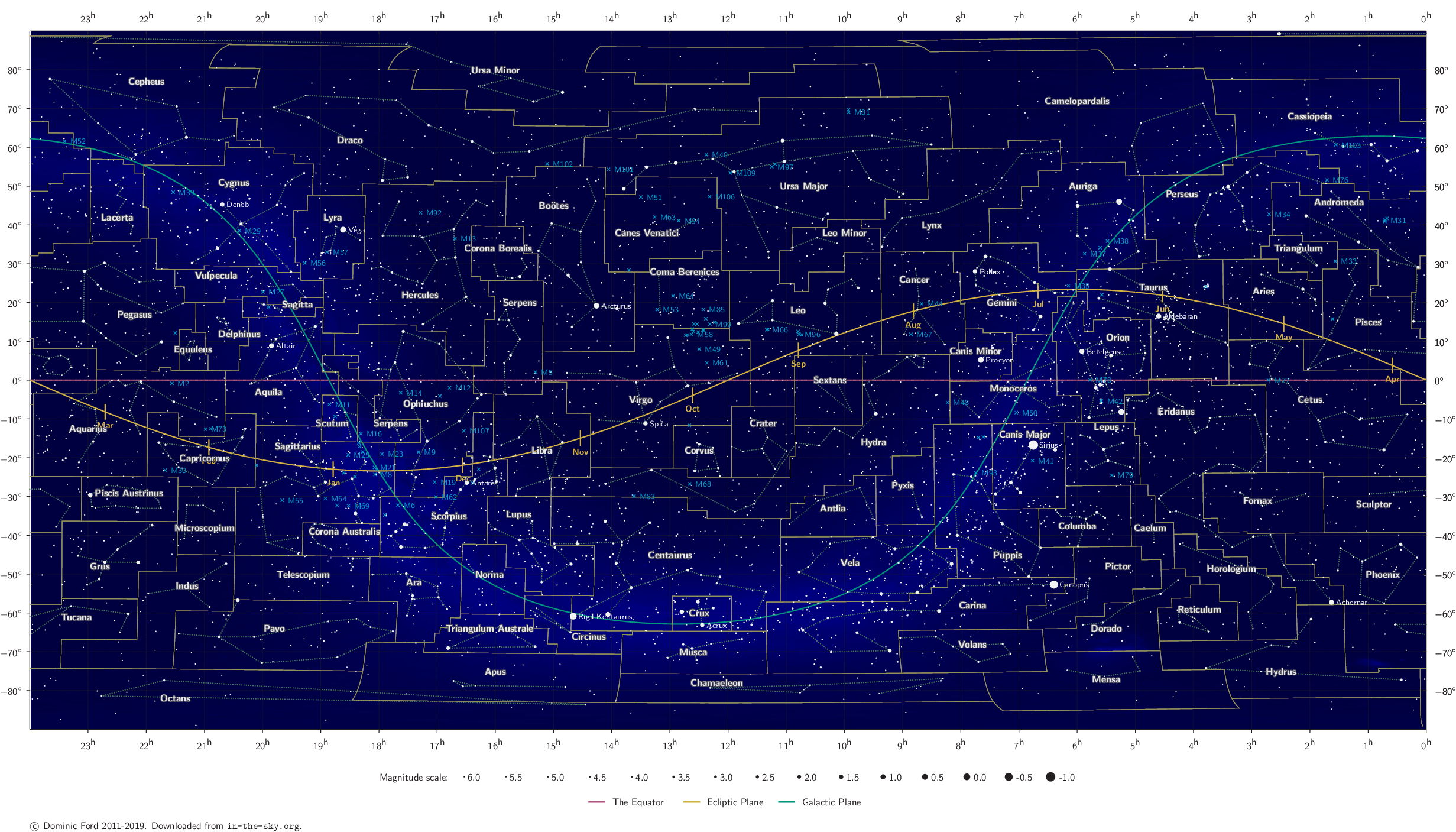 Map Of The Constellations - In-The-Sky - Printable Constellation Map