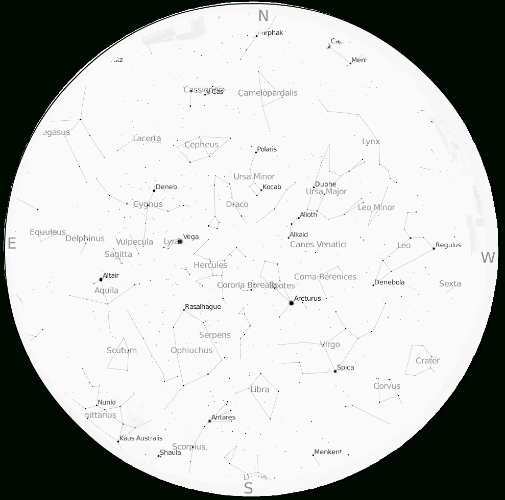 Map Of The Night Sky Ecosia Printable Sky Map Printable Maps