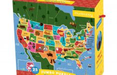 Map Of The U.s.a. Jumbo Puzzle - California Map Puzzle