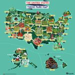 Map Of The United States As A Theme Park. Would It Look Like This   Theme Parks California Map