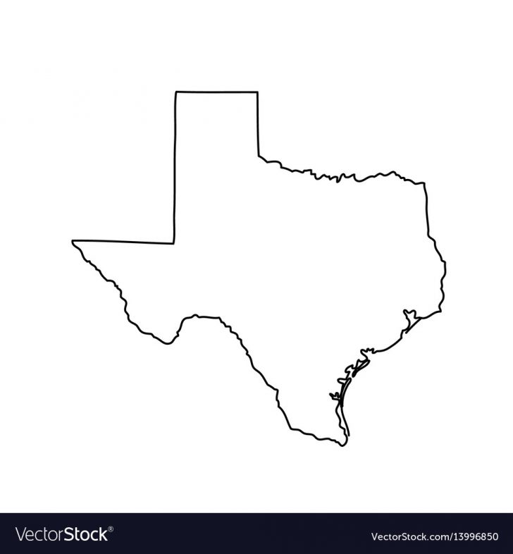 Texas Map Vector Free