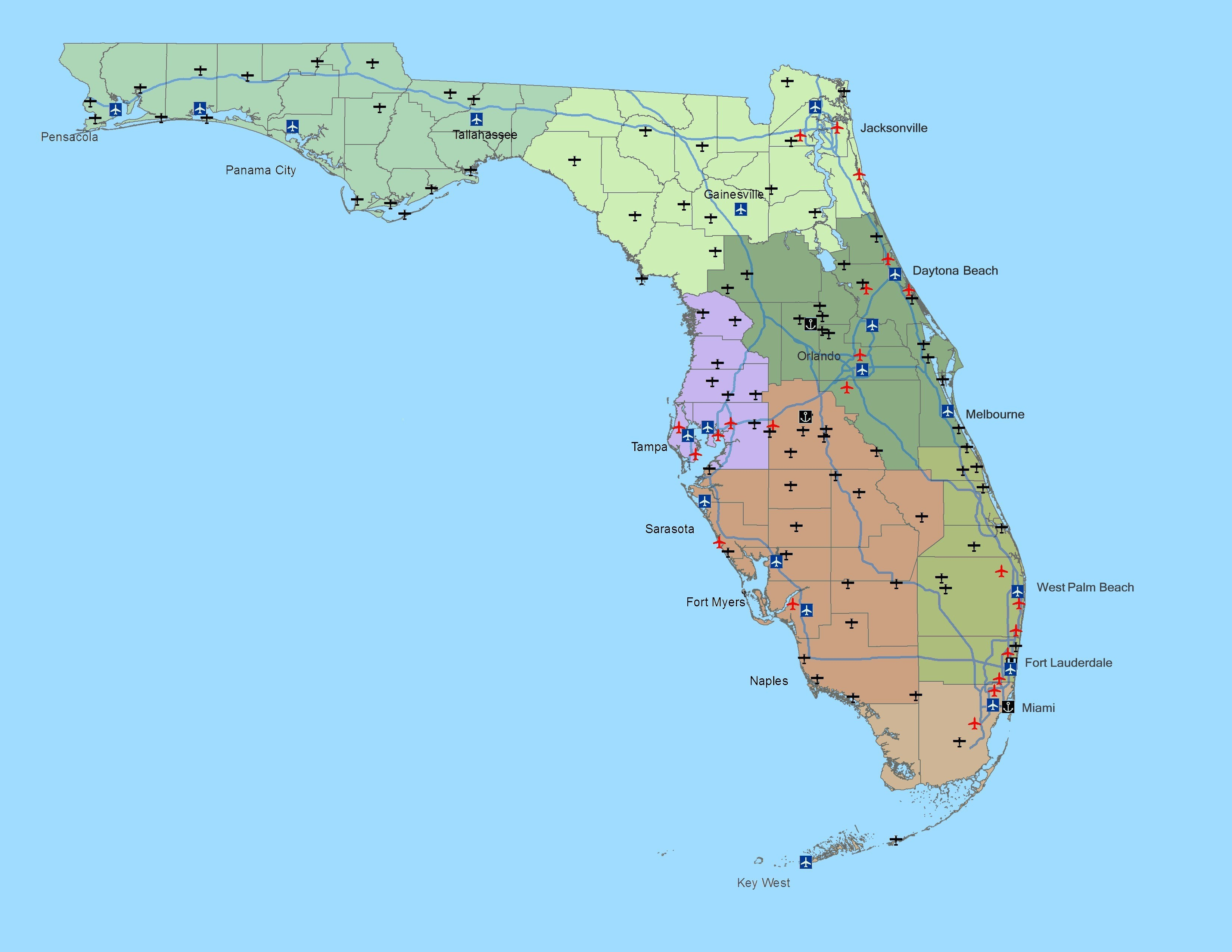 Map Of Us Airports West Coast Airports Base Map Large Lovely Map - Google Maps Florida Gulf Coast