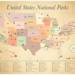 Map Of Us National Monuments National Park Map Lovely Printable Map   Printable Map Of Us National Parks