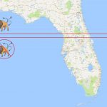 Map Of Where The Tauros Cut Off Is In Florida."   Pokemonger   Florida Pokemon Go Map