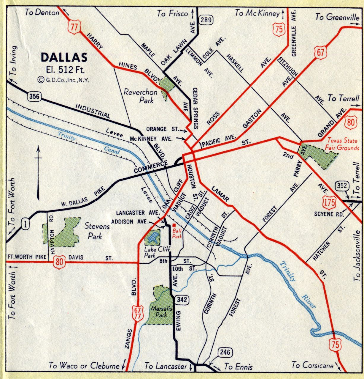 Map-Old Photos Of Dallas - Google Search | Dallas In 2019 | Highway - Dallas Texas Highway Map