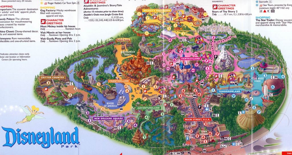 Map Reference Disney World California Map - Klipy - Disney California ...