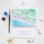 Map Save The Date, Seaside Wedding Save The Date | Mospens Studio   Seaside Florida Map