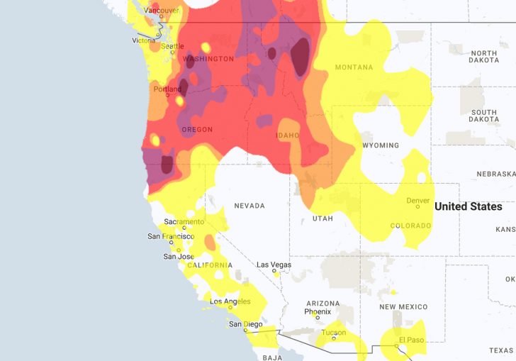 Air Quality Map For California