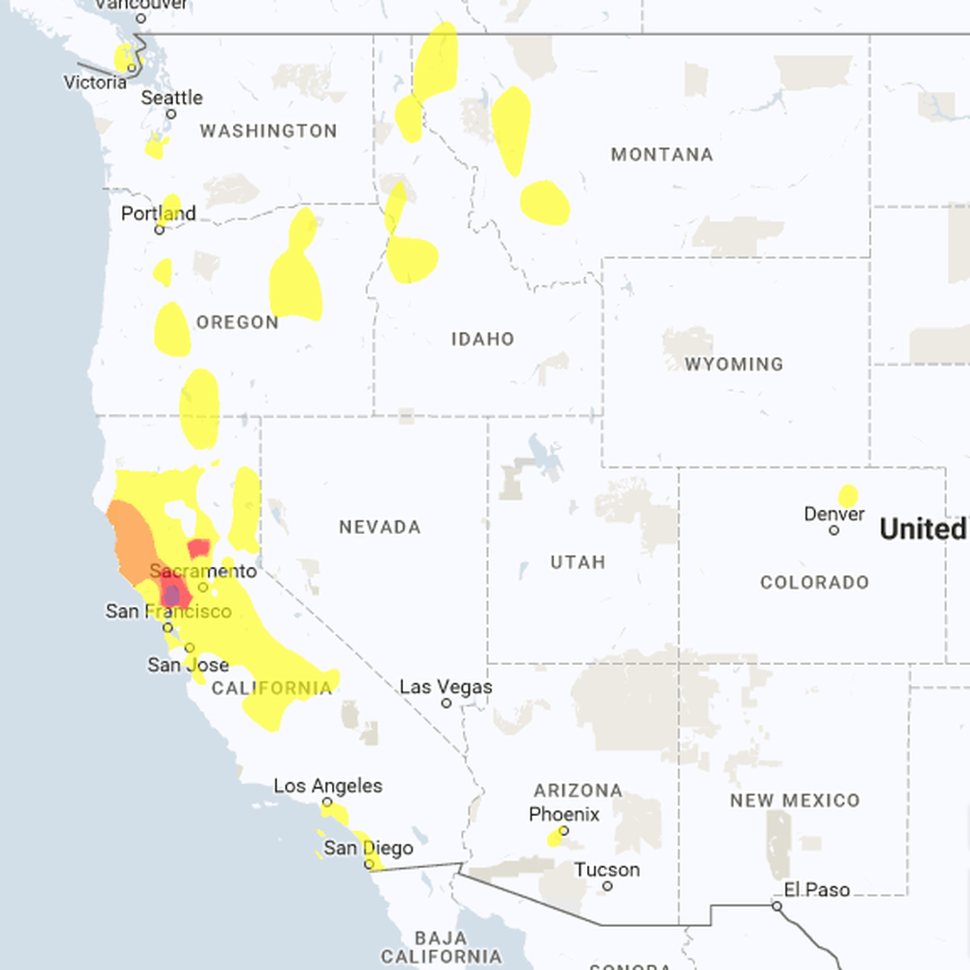 Map: See Where Wildfires Are Causing Record Pollution In California - Aqi Map California