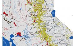 Map Showing Locations Of Historical Gold Mines In The Sierra Nevada - California Gold Mines Map