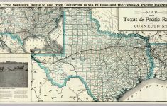 Map, Texas &amp; Pacific Railway &amp; Connections. / Texas And Pacific - Texas Louisiana Border Map