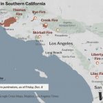 Map: Where Southern California's Massive Blazes Are Burning   Vox   Fires In Southern California Today Map