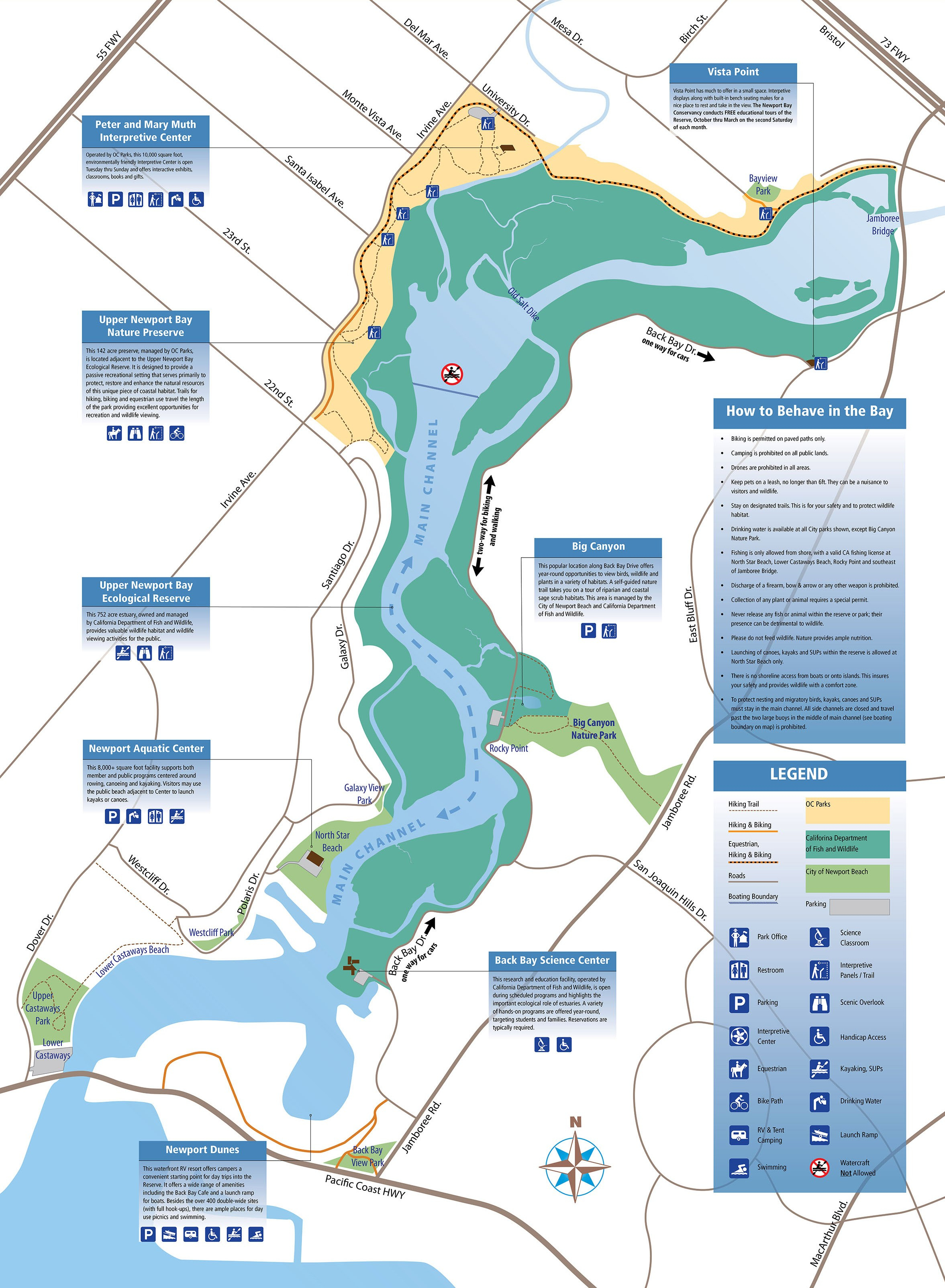 Maps And Directions | Newport Bay Conservancy - Newport California Map