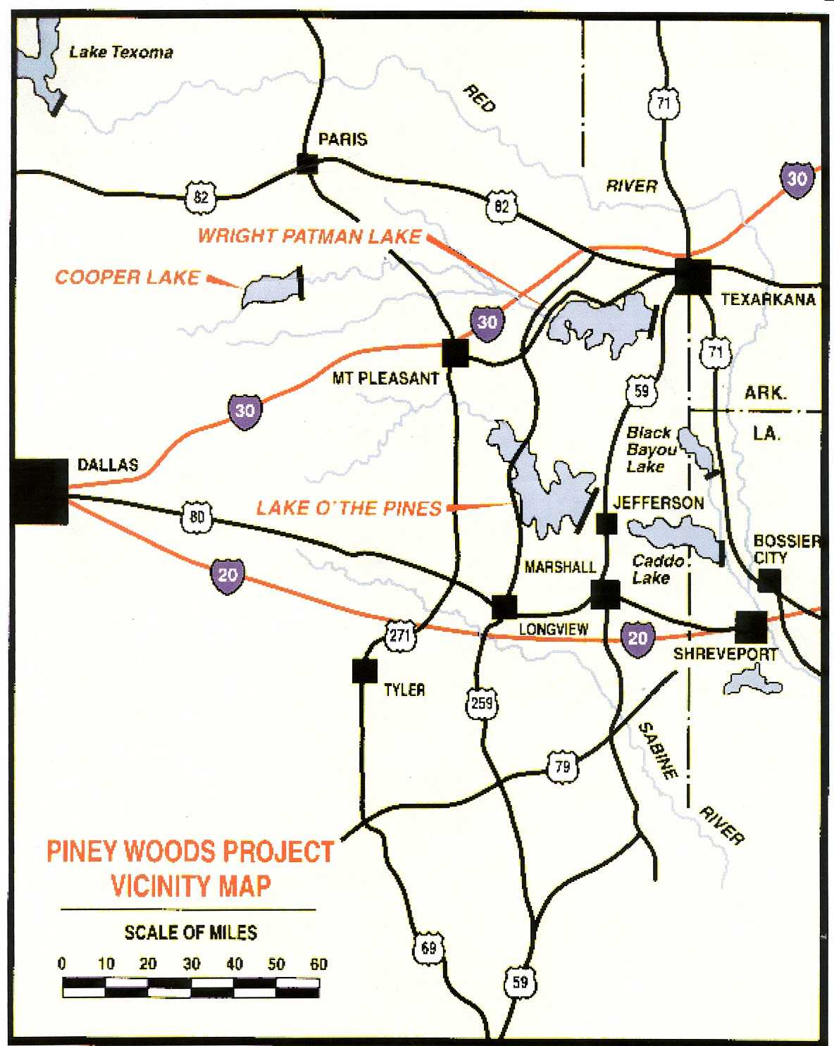 Maps - Corps Of Engineers Campgrounds Texas Map