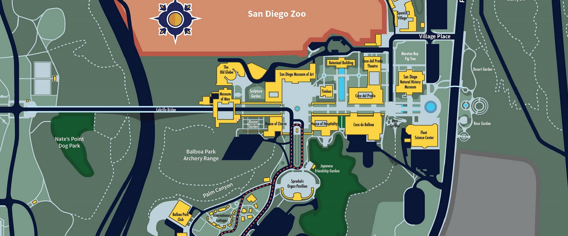 Maps &amp;amp; Directions | Balboa Park - Map Of Balboa Park San Diego California