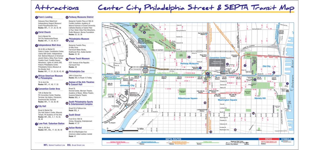 Printable Map Of Center City Philadelphia - Printable Maps