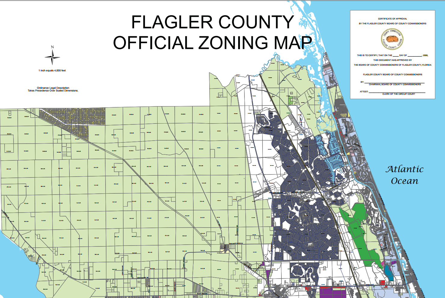 Maps - Flagler County - Bunnell Florida Map