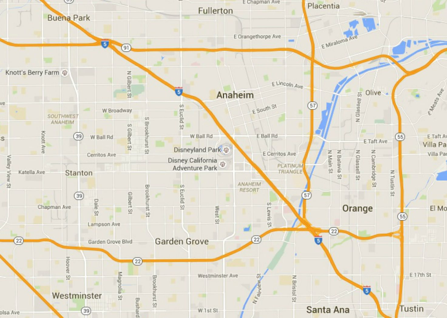 Maps Of Disneyland Resort In Anaheim, California - Anaheim California Map