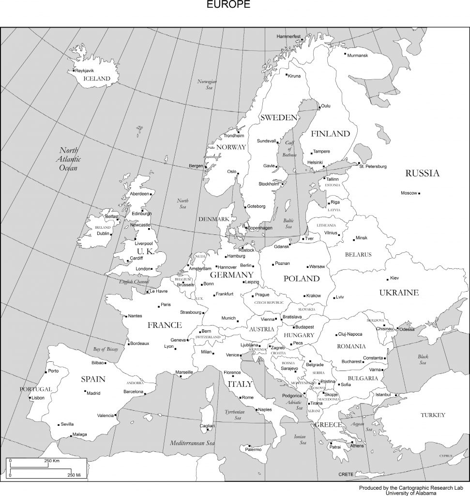 Maps Of Europe Printable Map Of Europe Printable Maps