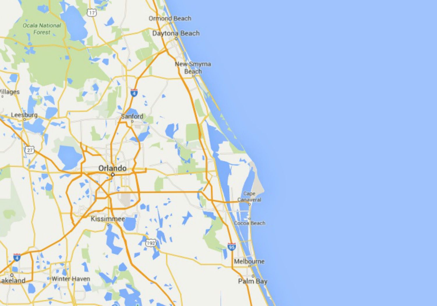 Maps Of Florida: Orlando, Tampa, Miami, Keys, And More - Google Maps Clearwater Beach Florida