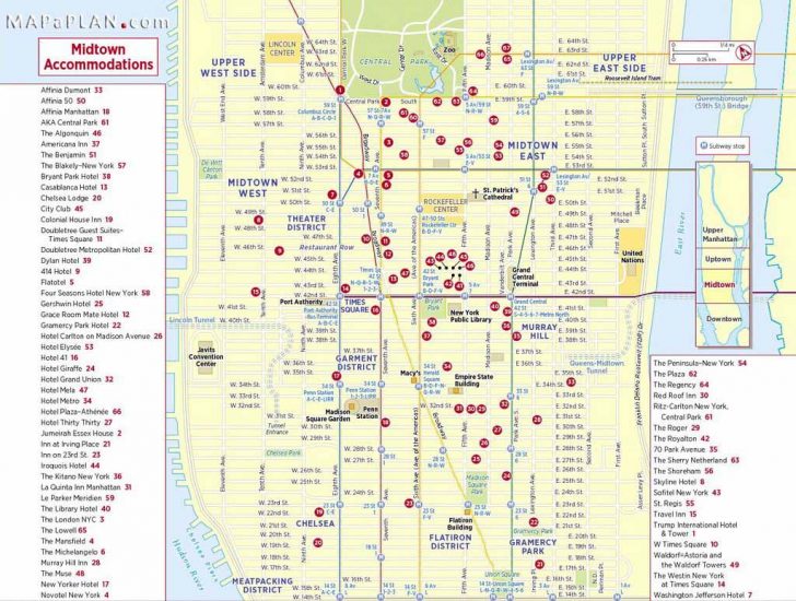 Map Of Nyc Attractions Printable