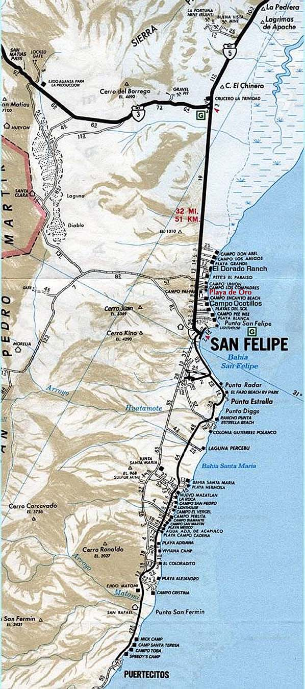Maps Of San Felipe And Northern Baja San Felipe Real Estate - Baja California Real Estate Map