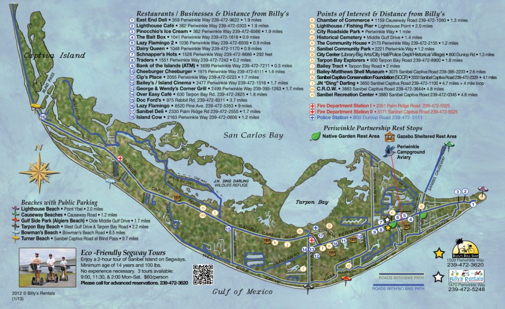 Maps Of Sanibel Island | Sanibel Map | Favorite Places & Spaces ...