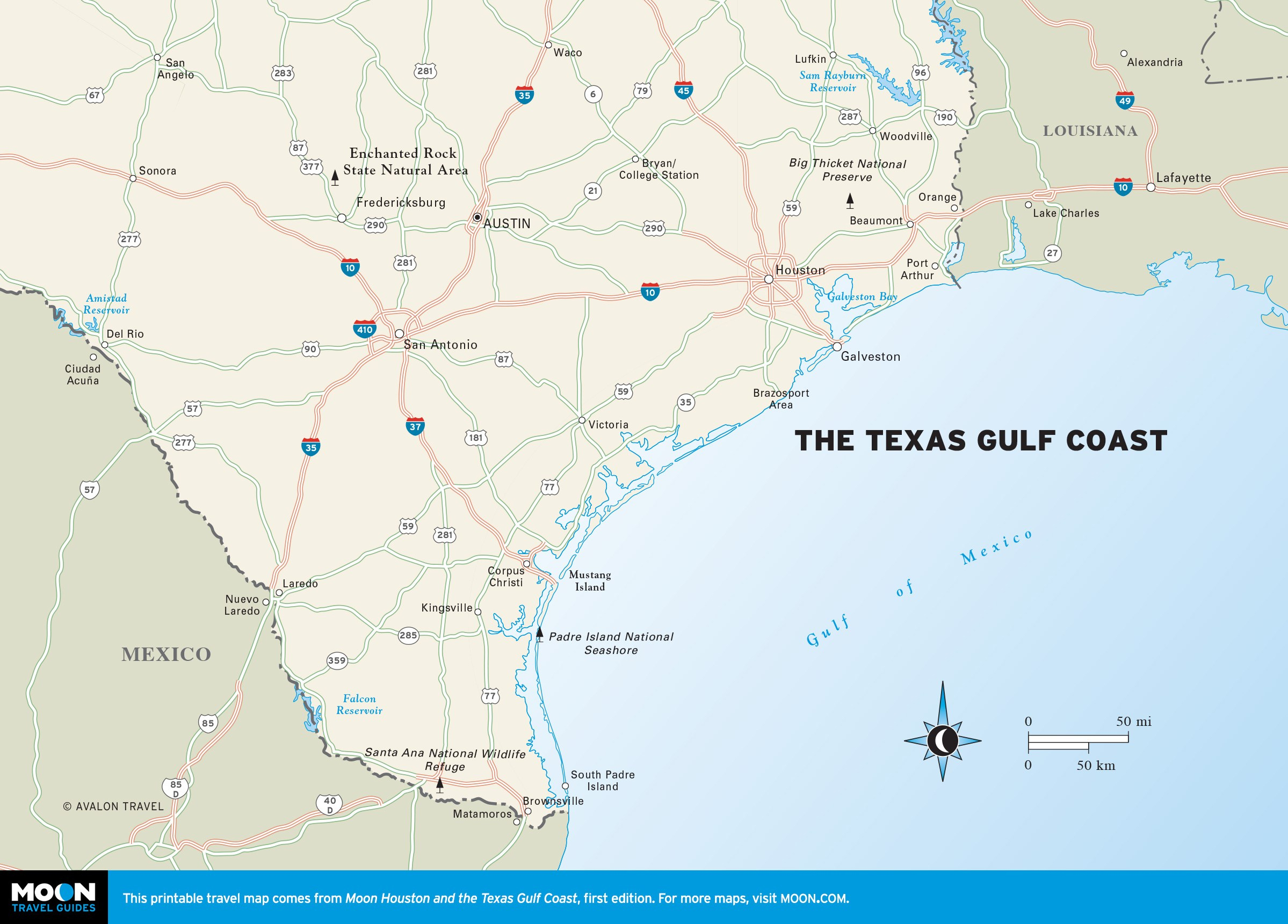 Maps Of Texas Gulf Coast And Travel Information | Download Free Maps - Texas Beaches Map