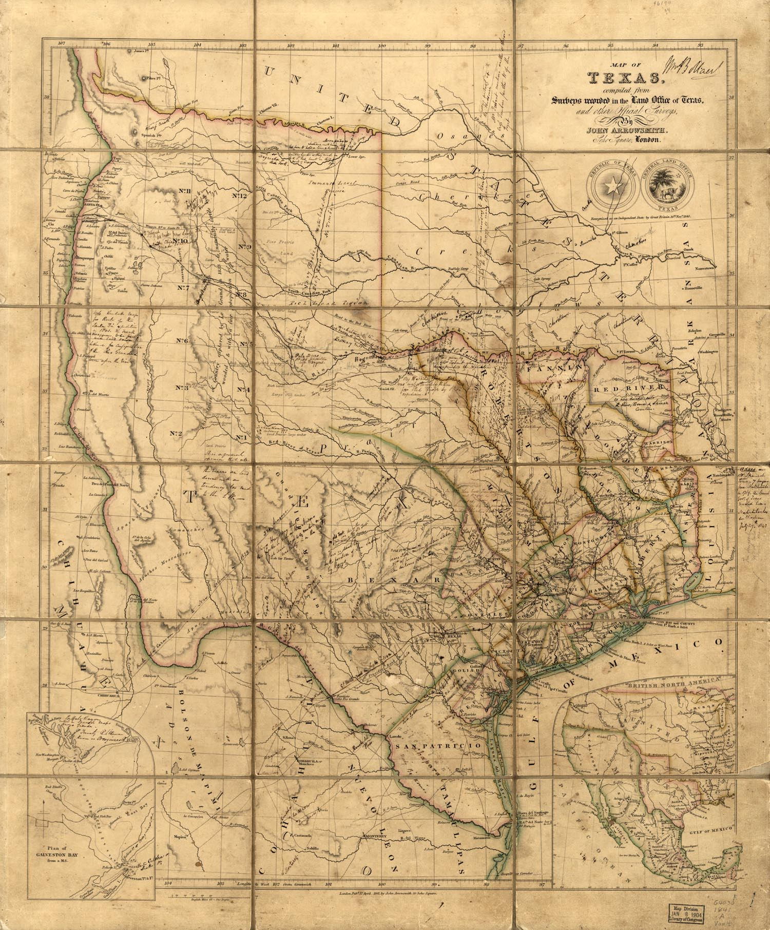Maps Of The Republic Of Texas - Civil War In Texas Map