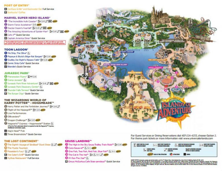 Maps Of Universal Orlando Resort's Parks And Hotels Universal Studios