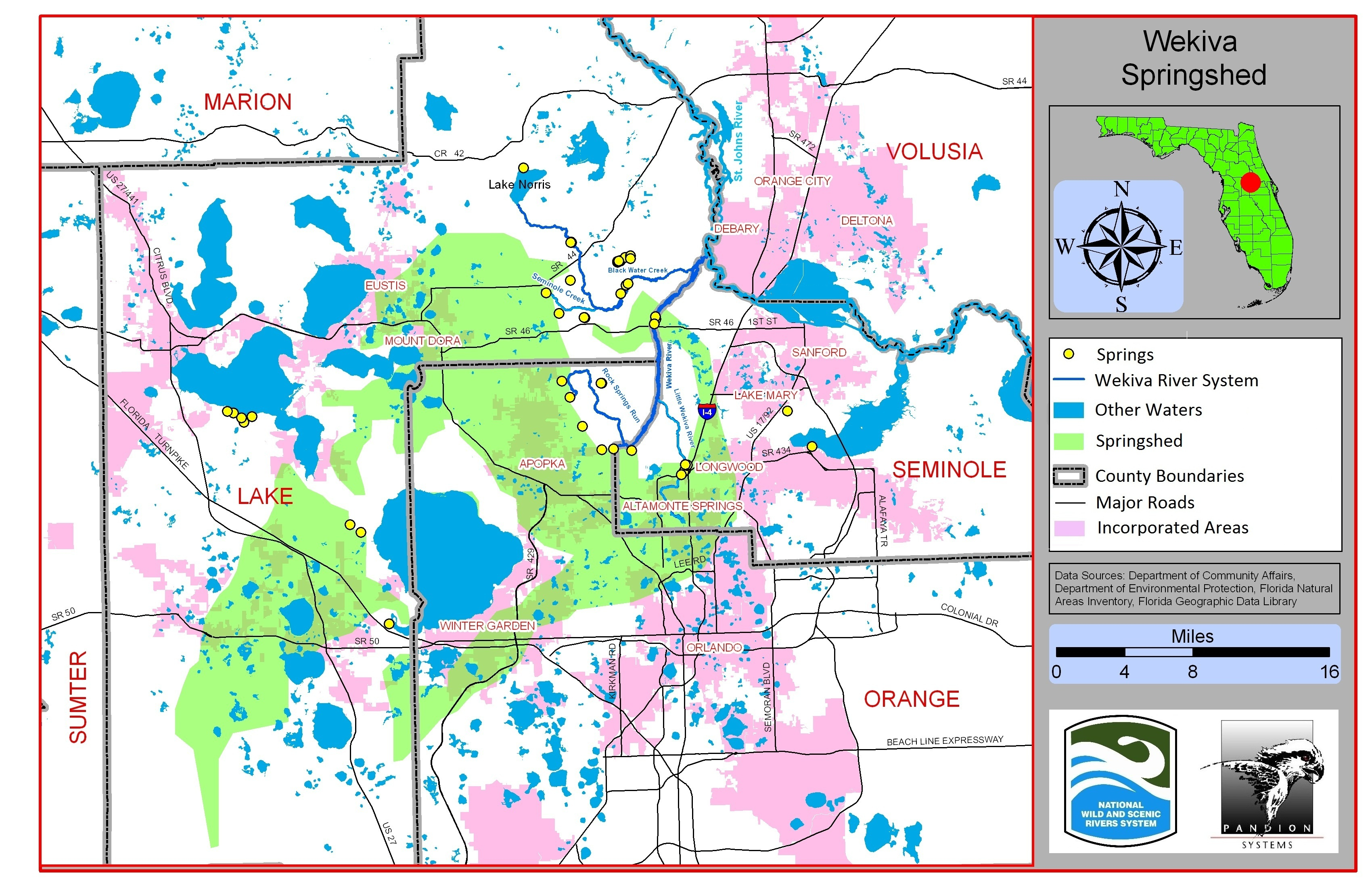 Maps | Wekiva River Systemwekiva River System - Central Florida Springs Map