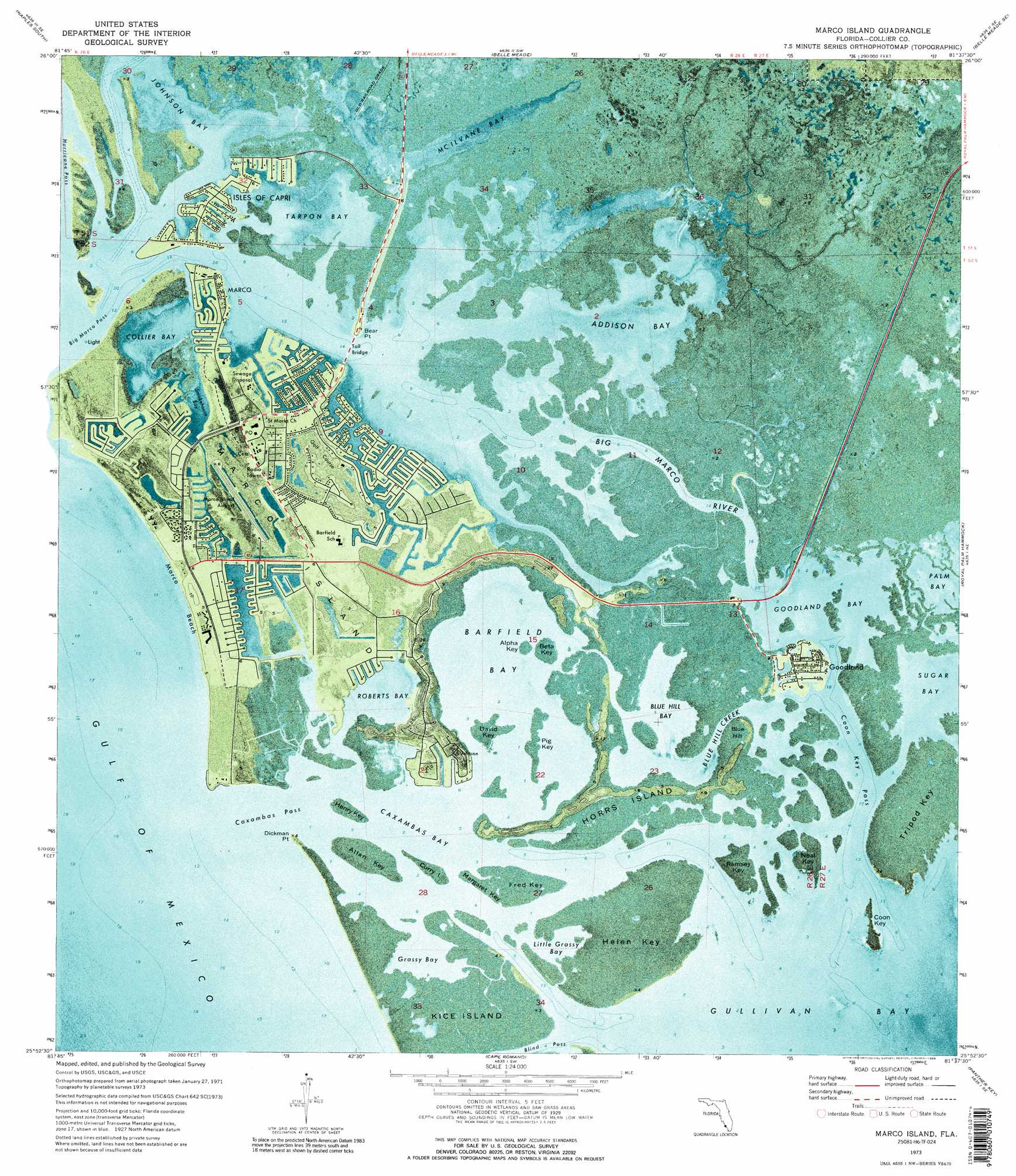 Marco Island Florida Map