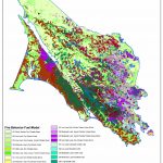 Marin County Vegetation Fuel Model, Wildfire Modeling   Marin County California Map