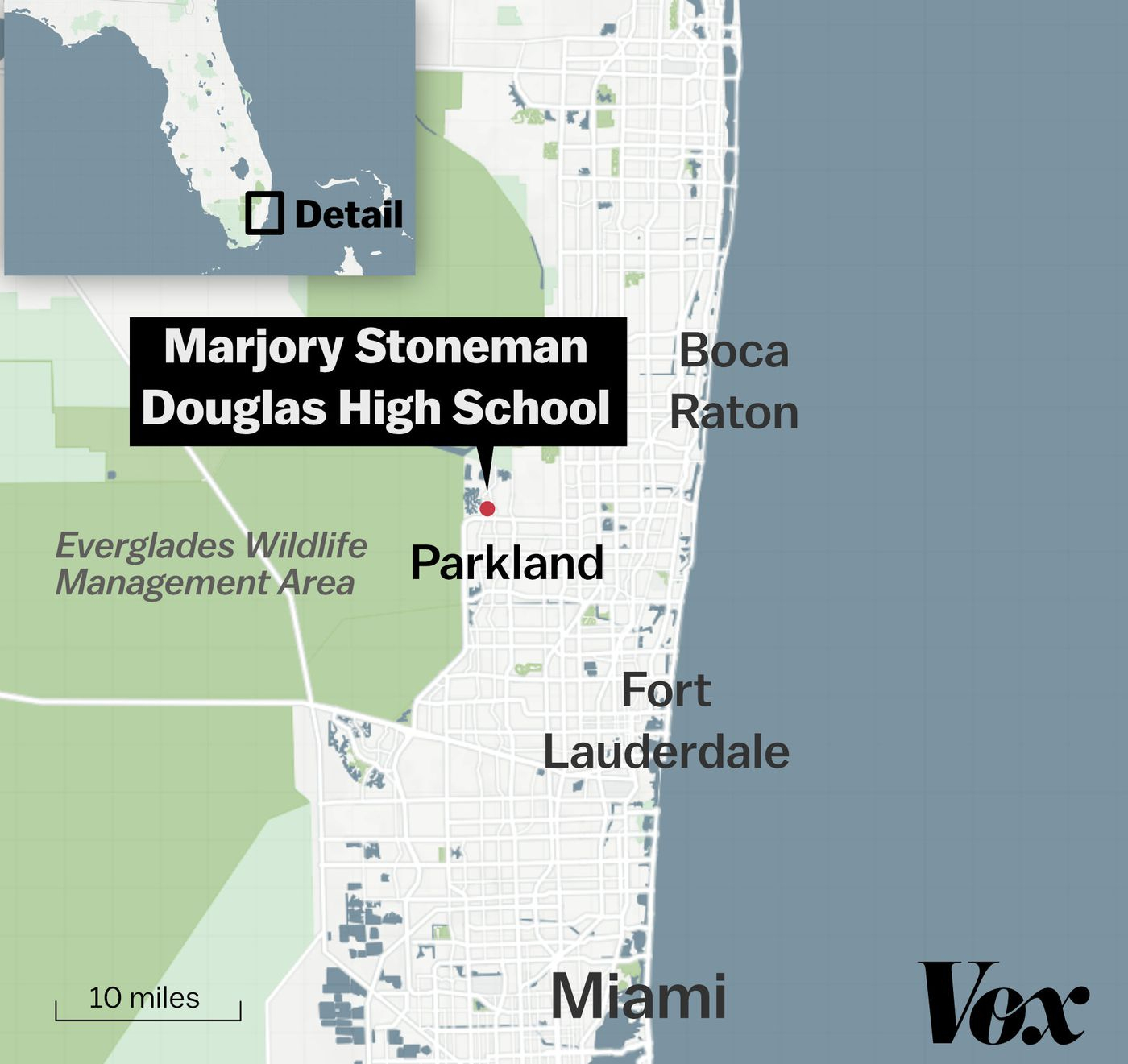 Marjory Stoneman Douglas High School Shooting In Florida: What We - Parkland Florida Map