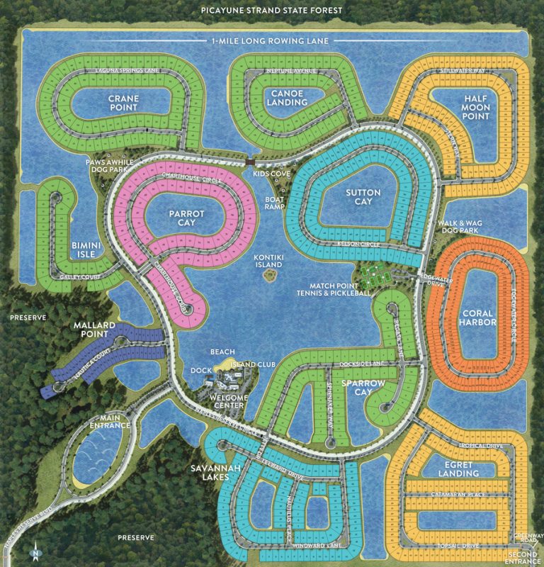 Master Site Plan | New Community | Naples Reserve - Map Of Naples ...
