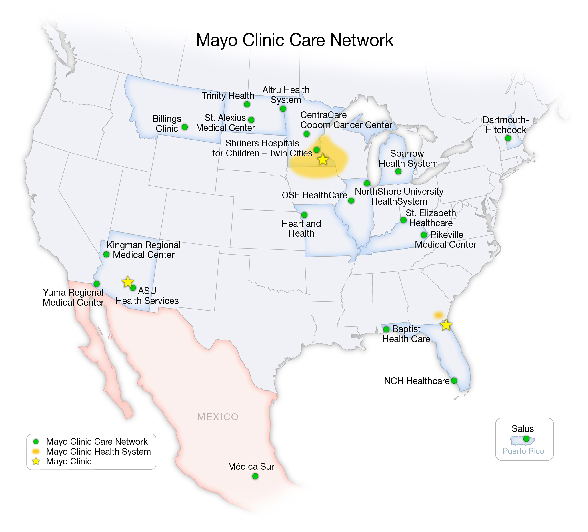 Mayo Clinic Care Network Welcomes Trinity Health In North Dakota - Mayo Clinic Florida Map