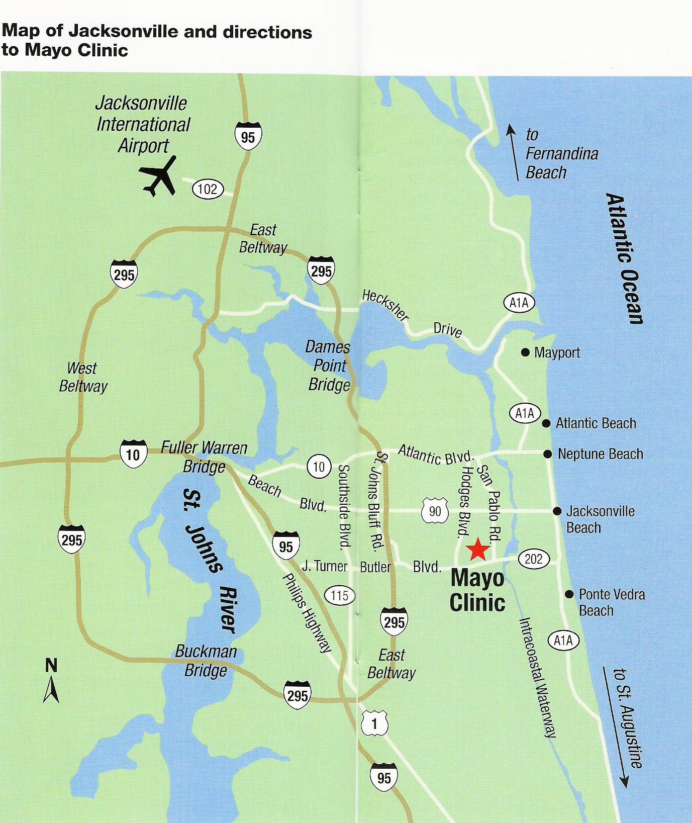 Mayo Clinic Florida, 4500 San Pablo Road, Jacksonville, Fl 32224 - Mayo Clinic Jacksonville Florida Map