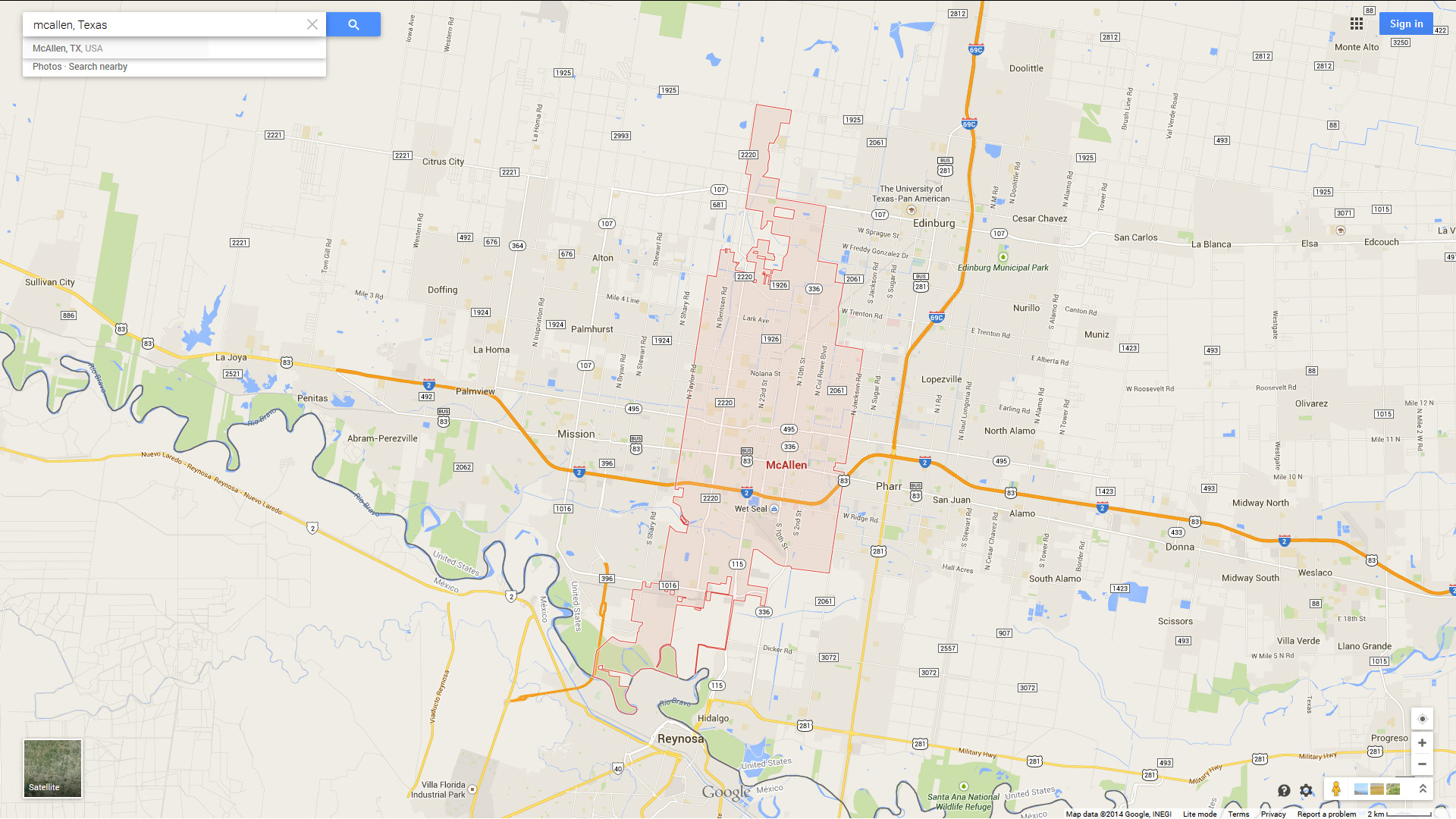 Mcallen, Texas Map - Google Maps Tyler Texas