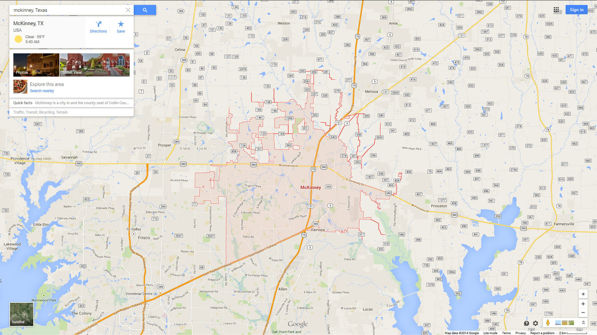 Mckinney, Texas Map - Street Map Of Mckinney Texas