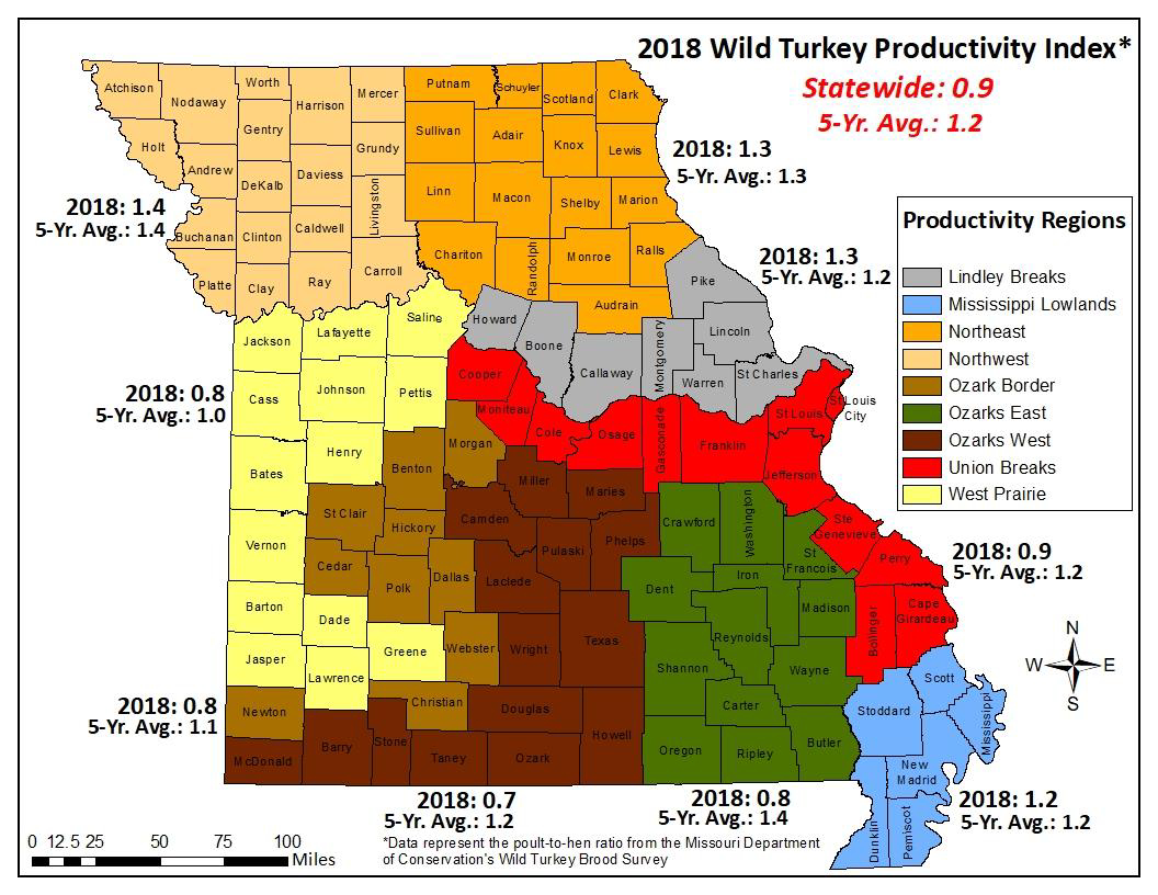 Mdc Predicts Fall Turkey Hunting Likely To Be Challenging | Missouri - Texas Public Hunting Map Booklet