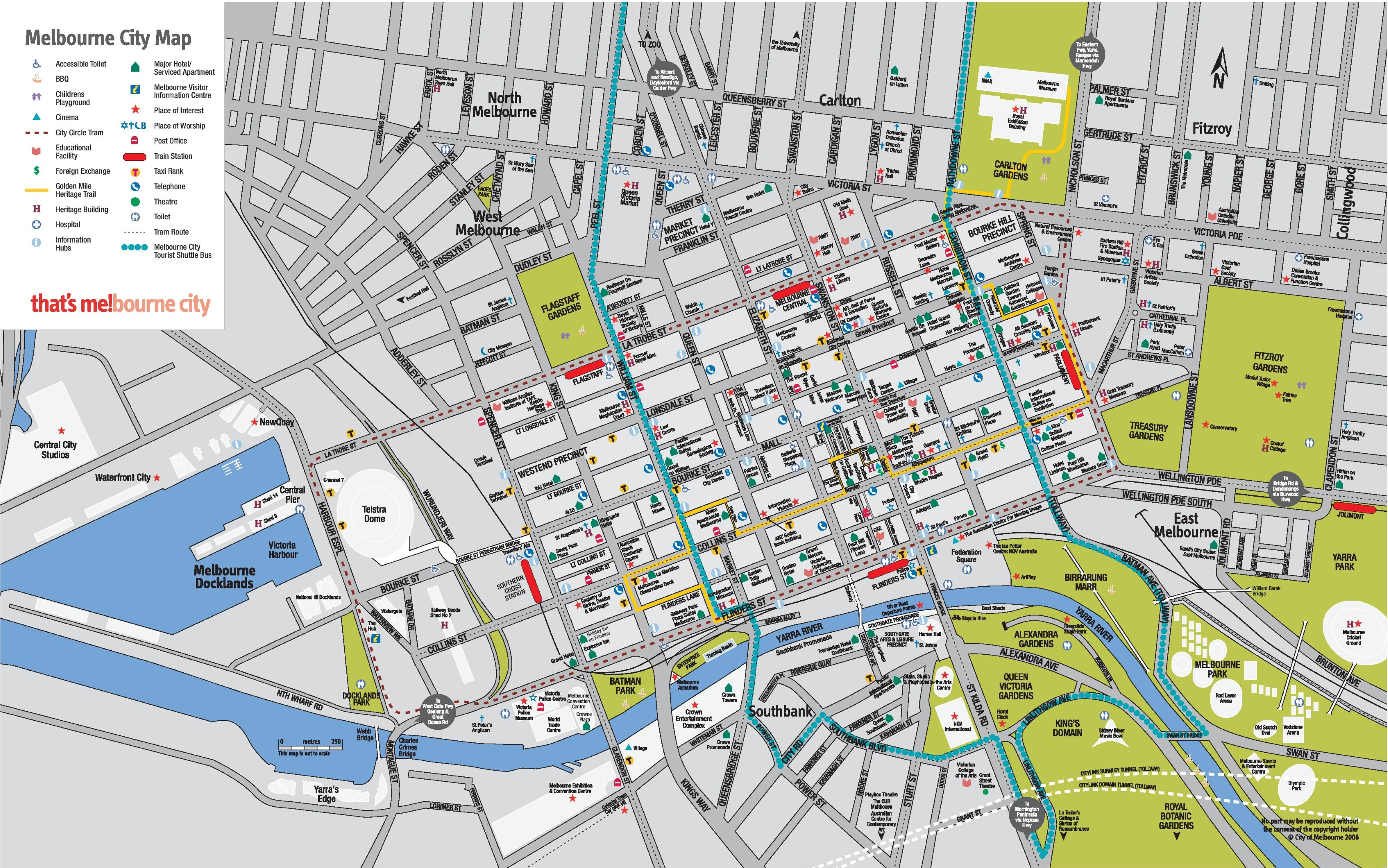 Melbourne Cbd Map - Printable City Street Maps