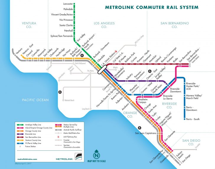 Amtrak Surfliner Route Map