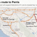 Metrolink Will Extend 91 Line To South Perris La Times In California   Perris California Map