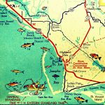 Mexico Beach Map Art Print Florida Map Art Port St Joe Map | Etsy   Vintage Florida Map