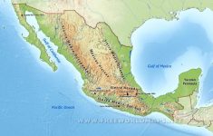 Mexico Physical Map - Map Of California And Mexico Coast